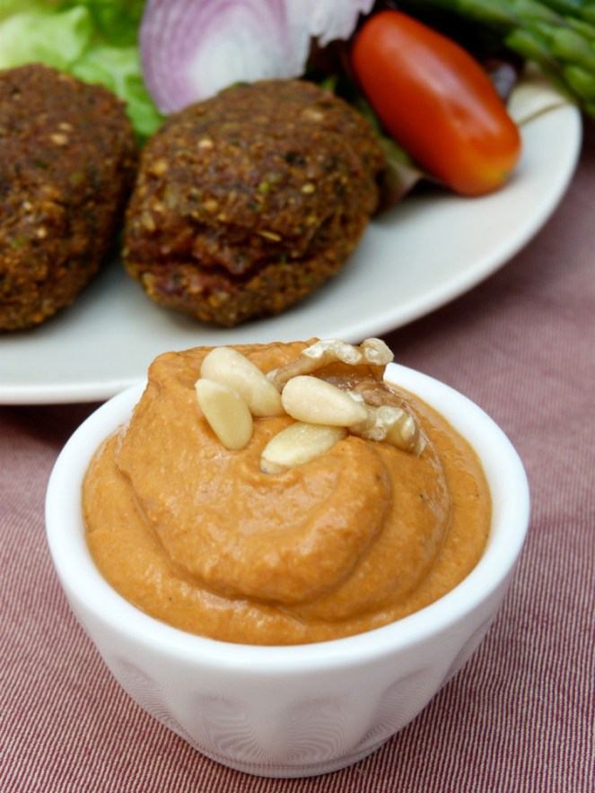 falafels amb salsa muhammara
