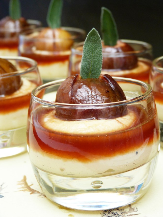 Mousse de maonès amb figues